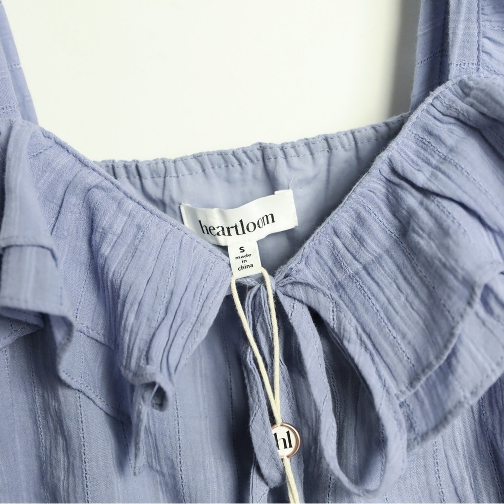 NWT Heartloom Revolve Rianne Dress in Pond light blue romantic tiered short S - Picture 8 of 14